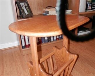 ****$60**** NOW $45**** ALL SOLID OAK... side table / magazine rack. Call, FINAL DAYS!!!  Don't Wait! (760) 445-8571 CHARLOTTE