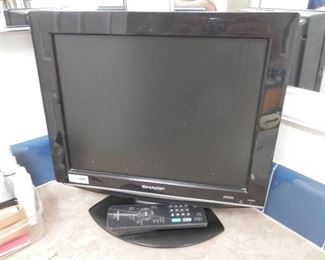 ****$25****    NOW $20      Great for camping...15" sharp LED flat screen TV and remote.   Charlotte  (760) 445-8571