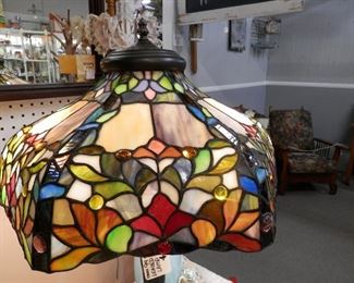 Vintage "Tiffany Style" Stained glass lamp...$400