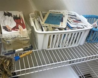 Sewing supplies, patterns