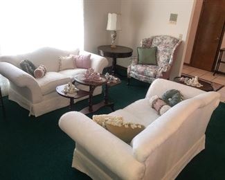 Beautiful Formal Matching Loveseats and Wingback chairs
PreSale Furniture- Email/Phone pricing