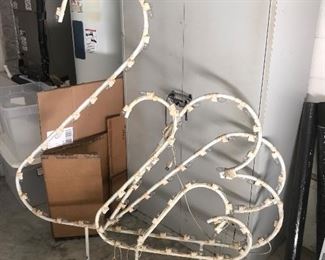 •SOLD•Lighted swan lawn ornament like on Lake Mirror!!! SOLD