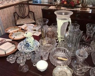 Vintage crystal pieces