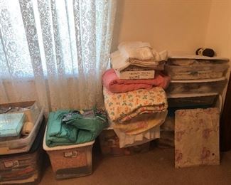 Vintage fabrics and quilts