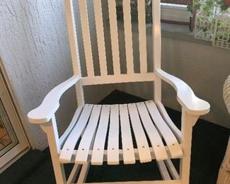 •SOLD• White Rocking chair for your porch!