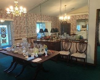 Dining Room furniture and formal serving pieces