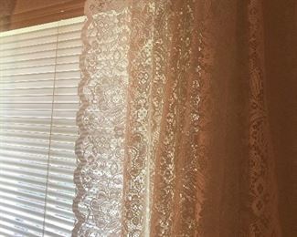 Vintage lace curtains