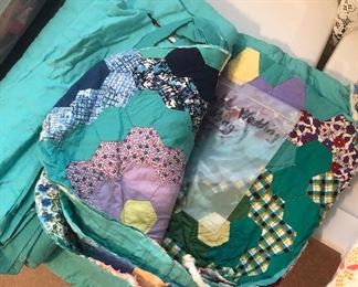 Vintage Quilt grandmothers garden