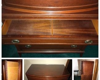 Detail pics Antique Tall chest, 5 drawers