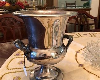 Silver-plate Champagne or wine bucket