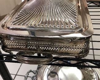 Elegant Footed Stainless serving pieces