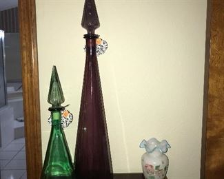 Vintage Decanter bottles