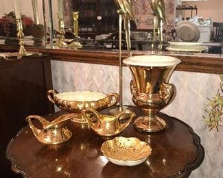 Vintage 1950’s Gold Ceramics