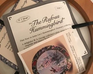 Detail pic, Lina Liu Collector Plate
“The RufousHummingbird”