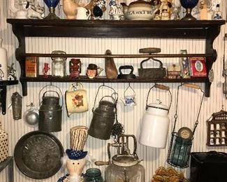 Antique to Vintage country farm kitchen and home wares