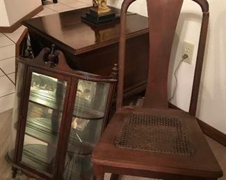 Antique cane seat child’s rocker