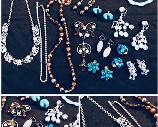 Vintage Costume Jewelry: Monet, Avon, Sarah Coventry, Kramer, Art, Vendome, Whiting and Davis, Roman, Lee Sands