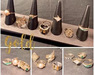 RINGS- Gold Jewelry, Diamonds, and Pearls
Semi-precious stones