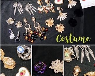 Vintage Costume Jewelry: Monet, Avon, Sarah Coventry, Kramer, Art, Vendome, Whiting and Davis, Roman, Lee Sands