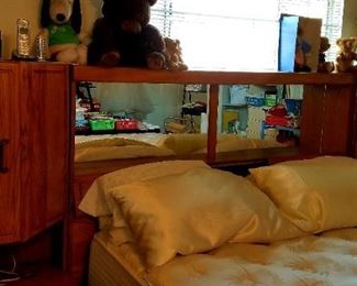 California King Bed and Headboard.  Great storage.  Available for pre-sale.  The mattress is in excellent condition.