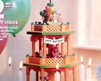 Lillian Vernon Birthday Tower.  Small pieces put away in the box for safe keeping.