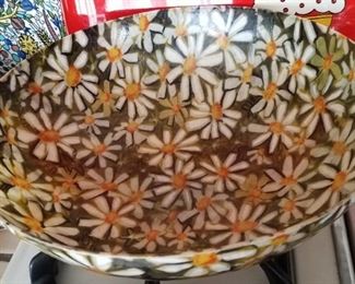 Fibergalss daisy bowl.
