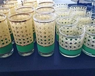 George Briard vintage glassware, cocktail, drinks, water glass