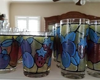 Vintage drinkware, glasses
