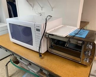 Toaster oven and microwave 