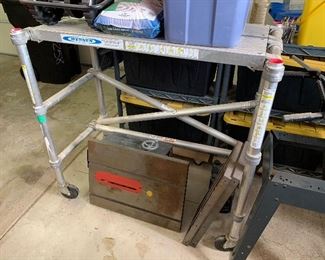 Scaffolding and tablesaw