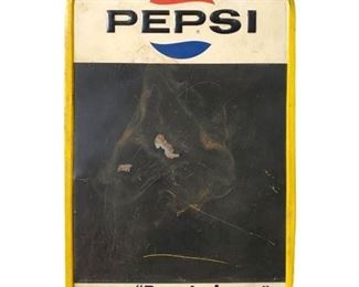 Lot 008
Vintage Pepsi Chalkboard Sign