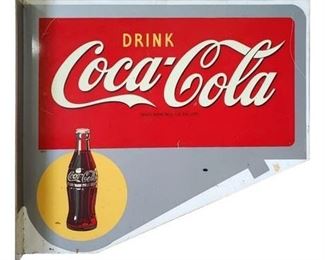 Lot 011
Vintage Double-Sided Coca-Cola Sign