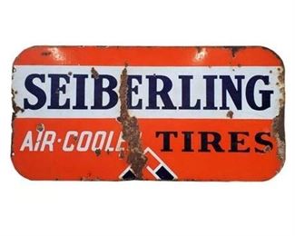Lot 012
Vintage Double-Sided Seiberling Tires Sign