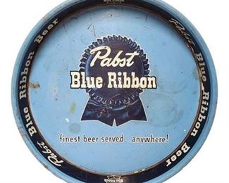 Lot 080
Vintage Pabst Blue Ribbon Metal Beer Tray