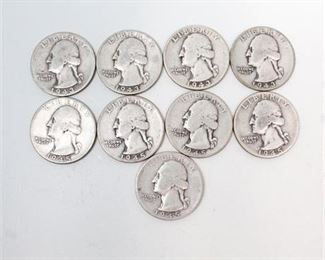 Lot 206
1942 Silver Quarters