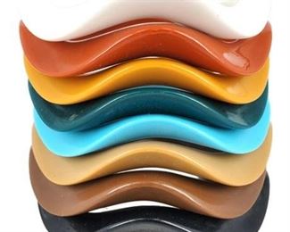 Lot 417
Vintage 80s Stacking Wave Bangle Bracelet Set