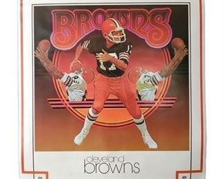 Lot 453
Vintage 1980 Cleveland Browns Poster