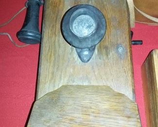 2 antique crank Wall Phones