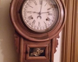 Regulator pendulum Calendar Wall Clock