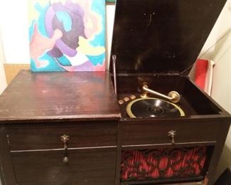 Victrola with Cabinet Chest
