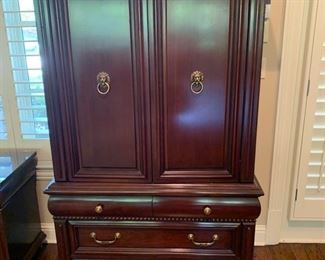 Lineage two door armoire. 