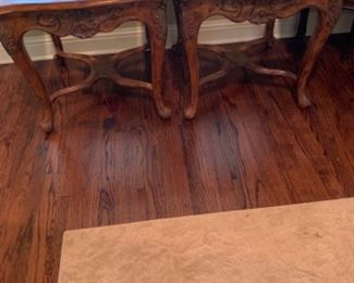 Pair of end tables. 