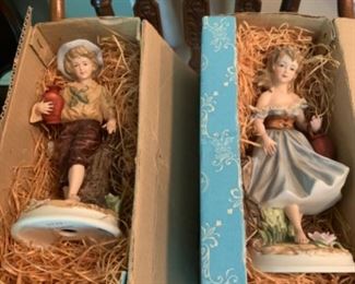 Andrea by Sadek “Boy and Girl” figurines. 