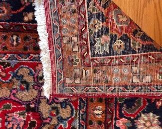 Detail: back of rug.