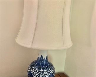 $60 Lamp with ceramic base.  24" H. 