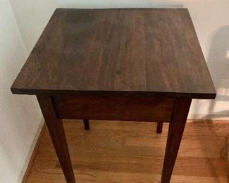 $125 Small, vintage side table. 22" W, 21" D, 29.5" H. 