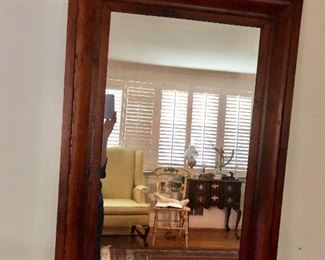 $150 Vintage, pine mirror.  26.5" W x 40.5" H. 