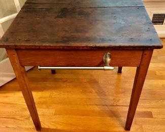 $250 Antique  work table - 29" W, 25.5" D, 30.5" H. 