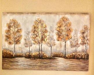 $120 Large gold-leafed print - 60" W x 40" H. 