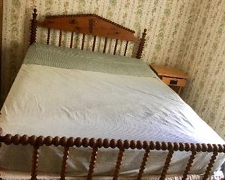 $150 Antique Jenny Lind spindle bed full size.  Headboard 48" H.  MATTRESS NOT INCLUDED